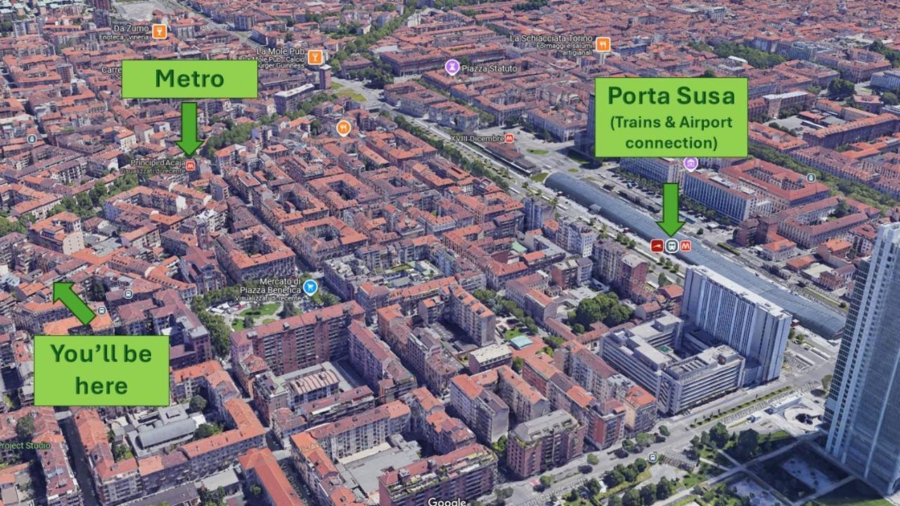 Bell'Appartamento In Cit Turin, Interamente Ristrutturato מראה חיצוני תמונה